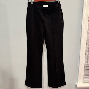 Jason Wu Ponte Knit Pull-On Bootcut Pants Solid Black Size M